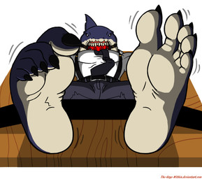 5_toes angry anthro ball_gag bared_teeth barefoot bdsm belt belt_buckle blouse bondage bottomwear bound buckle claws clenched_teeth clothing countershade_feet countershading curling_toes feet fin foot_focus gag gagged humanoid_feet looking_at_viewer male nails necktie pants plant plantigrade restrained restraints shadow sharp_nails sharp_teeth sharp_toenails simple_background soles solo stocks submissive submissive_male suit teeth teeth_showing toe_claws toenails toes topwear white_background wood the_urge_within beast's_fury don_(beast's_fury) aquatic fish shark 2015 hi_res
