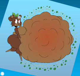 anthro belly belly_blush big_belly big_breasts big_butt blush blush_lines body_blush breasts brown_body brown_fur bubble_emanata butt cheek_tuft collar countershade_belly countershade_breasts countershade_face countershade_feet countershade_hands countershading curvy_figure emanata eyelashes facial_tuft featureless_feet feet female flower_on_head fur geometric_background huge_belly hyper hyper_belly leaf logo onomatopoeia pupils red_pupils rumbling_stomach side_butt simple_background solo sound_effects spherical_breasts text thick_thighs tuft vore wave_emanata thatdawgmurray bia_(slipperyt) bear mammal aliasing artist_logo artist_name digital_media_(artwork) hi_res signature