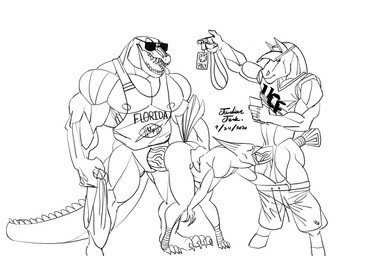 anal anal_penetration anthro barazoku beak beak_fetish beak_play beak_sex beakjob college fellatio florida group group_sex jock male male/male mascot oral oral_penetration penetration penile school sex size_difference spitroast sunglasses_on_face threesome trio jawlinejerk european_mythology florida_polytechnic_university greek_mythology mythology solaris_(florida_polytechnic_university) solaris_(mascot) alligator alligatorid avian crocodilian equid equine horse mammal mythological_avian mythological_bird mythological_creature mythological_firebird phoenix reptile scalie hi_res monochrome