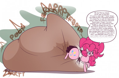 big_diaper blue_eyes curly_hair cutie_mark dialogue diaper excessive_feces eyelashes feces female feral fluffy fluffy_tail fur hair hyper hyper_feces hyper_soiling onomatopoeia open_mouth open_smile pink_body pink_fur pink_hair pooping raised_arm raised_hindleg raised_leg rambling simple_background smile soiled_diaper soiling soiling_diaper solo sound_effects speech_bubble stink_fumes tail talking_to_another text unclean_diaper used_diaper white_background dummydoodles friendship_is_magic hasbro my_little_pony pinkie_pie_(mlp) earth_pony equid equine horse mammal pony 2025 english_text hi_res