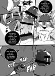 2017 anal anal_penetration anthro anthro_on_anthro ball_sniffing balls belly bodily_fluids canid canine canis censored chacal_(character) comic crotch_sniffing deep_rimming duo english_text erection facial_hair gabshiba genital_fluids genitals greyscale hand_on_penis humanoid_genitalia humanoid_penis ineffective_censorship interspecies jackal male male/male male_penetrating mammal masturbation monochrome mustache navel nude olfactophilia oral overweight overweight_anthro overweight_male penetration penile penile_masturbation penis precum pubes rimming sex sniffing sound_effects suid suina sus_(pig) text thought_bubble tusks wild_boar