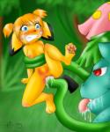 abdominal_bulge ambiguous_gender anthro anthro_on_feral balddumborat bestiality blush bound breasts clenched_teeth crying cum defloration drooling female feral forced interspecies nintendo penetration pichu pokémon rape saliva size_difference small_breasts teeth tentacle_rape tentacles tongue vaginal vaginal_penetration venusaur video_games young
Rating: Explicit
Score: 6
User: Killingowl
Date: January 05, 2014
