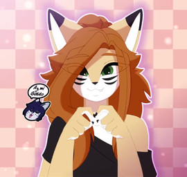 anthro boyfriend/girlfriend brown_hair checkered checkered_background clothed clothing dancing daww duo female graffiti hair happy male male/female meow music pattern_background pink_background playful romantic romantic_couple shirt simple_background topwear eipril sound_warning tiktok elisabeth_(eipril) rouen_(eipril) canid canine domestic_cat felid feline felis fox mammal 2025 2d_animation animated frame_by_frame meme short_playtime sound webm