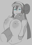 big_breasts breast_play breasts dickface double_bun duo female huge_breasts interspecies inverted_nipples male male/female nipples pokephilia sentient_penis sex simple_background solo_focus titfuck nao_(artist) nintendo pokemon rosa_(pokemon) diglett generation_1_pokemon human mammal pokemon_(species) digital_media_(artwork) greyscale hi_res monochrome spot_color