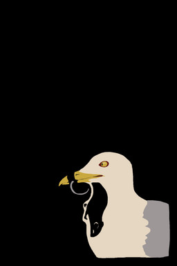 ambiguous_gender beak feathers feral goll larger_pred neck_bulge size_difference tail vore white_body white_feathers x-ray_view yellow_eyes einin mammal mouse murid murine rodent 2026 absurd_res hi_res