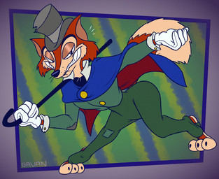 3_toes 4_fingers abstract_background anthro barefoot bent_down bent_legs bent_over big_butt big_tail biped black_nose black_toe_claws blue_cape blue_clothing bottomwear butt cane cape cheek_tuft claws clenched_teeth clothing curling_tail curvy_figure dipstick_tail facial_tuft fangs feet fingers fluffy fluffy_tail fur glance gloves green_bottomwear green_clothing green_pants green_suit grey_top_hat grin grinning_at_viewer half-closed_eyes handwear hat headgear headwear holding_cane holding_object humanoid_hands humanoid_heel lines_drawn looking_at_viewer male markings multicolored_body multicolored_fur narrowed_eyes open_mouth open_smile orange_body orange_fur pants paws plantigrade raised_heel raised_tail sharp_teeth shirt_collar small_waist smile smiling_at_viewer smirk smirking_at_viewer smug smug_expression smug_eyes smug_face smug_grin solo standing standing_on_toes suit tail tail_markings tan_body tan_fur tan_soles tan_tail_tip teeth temptation tempting tiptoes toe_claws toes toony toothy_grin top_hat tuft two_tone_body two_tone_feet two_tone_fur wasp_waist whisker_spots whiskers white_clothing white_gloves white_handwear white_sclera white_shirt_collar wide_hips wide_stance gavanzude disney disney's_pinocchio pinocchio "honest"_john_foulfellow canid canine fox mammal red_fox true_fox 2025 alternate_version_at_paywall colored digital_drawing_(artwork) digital_media_(artwork) flat_colors hi_res signature
