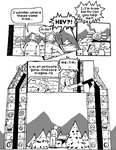 afuckingcamel-zenge-art_(artist) alien anthro black_and_white chucklefish clothed clothing comic dialogue english_text hi_res hylotl kenta_(afuckingcamel) male monochrome starbound text traditional_media_(artwork)