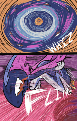 2_panel_comic 2_tails accessory ambiguous_gender anthro attack battle biped black_nose duo empty_eyes eyelashes fingers fur hair headband motion_lines mouth_closed multi_tail paws sound_effects tail text throwing_character white_eyes white_text wounded zincxiron nintendo pokemon pokemon_mystery_dungeon spike_chunsoft buizel generation_4_pokemon generation_8_pokemon inteleon pokemon_(species) shiny_pokemon 2025 absurd_res comic english_text hi_res signature
