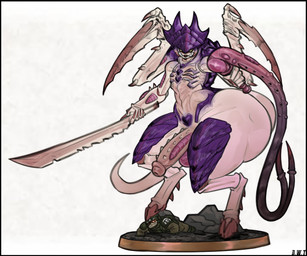 anthro balls big_balls big_butt big_penis butt duo erection femboy genitals holding_melee_weapon holding_object holding_sword holding_weapon holding_whip huge_balls huge_butt huge_penis hyper hyper_butt male melee_weapon penis simple_background size_difference standing sword tail thick_thighs weapon whip white_background wide_hips dongwongtang warhammer_(franchise) warhammer_40000 human mammal tyranid tyranid_warrior 2023 digital_media_(artwork)