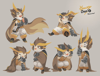 anthro armor bag bodily_fluids brown_eyes brown_hair cape chinese_commentary cloak clothing commentary crying english_commentary eyebrows eyes_closed feet floating_clothes food fruit frustrated gauntlets gloves hair handwear happy kneeling looking_aside male mouth_closed multiple_angles on_ground open_mouth plant puffy_pants raised_inner_eyebrows sad scared shoulder_bag smile soles solo surprised sweater sweater_vest tears topwear v-shaped_eyebrows vest wind yellow_clothing yellow_sweater yellow_sweater_vest yellow_topwear yellow_vest tyson_tan cc-by-sa creative_commons owlboy otus otus_(owlboy) avian bird owl 2016 absurd_res digital_media_(artwork) hi_res krita_(artwork) model_sheet signature
