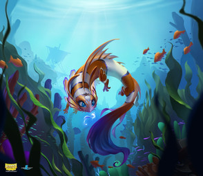ambiguous_gender blue_eyes claws day detailed_background duo extreme_size_difference feral kelp orange_body orange_scales outside scales shipwreck size_difference smile tail text underwater water white_body petrinda_wiyugo arcane_tinmen dragon_shield mythology ambient_fish ambient_sealife aquatic aquatic_dragon clownfish dragon fish hybrid mythological_creature mythological_scalie pomacentrid scalie 2025 absurd_res digital_media_(artwork) english_text hi_res official_art