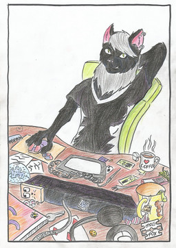 2015 anthro black_fur cat clothed clothing feline fur hair looking_at_viewer male mammal razor-the-cross-fox smile solo young
Rating: Safe
Score: 0
User: Razor-the-Cross-Fox
Date: February 26, 2015 2015 anthro black_fur cat clothed clothing feline fur hair looking_at_viewer male mammal razor-the-cross-fox smile solo young
Rating: Safe
Score: 0
User: Razor-the-Cross-Fox
Date: February 26, 2015