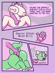 3:4 absurd_res anal anal_fingering anthro anus areola balls big_breasts blush bodily_fluids breasts butt comic duo english_text fangs felid female female_fingering_male female_penetrating female_penetrating_male fingering fingering_partner fingering_self funglee fur genital_fluids genitals green_eyes hair heart_eyes heart_symbol hi_res huge_breasts kobold male male/female male_penetrated mammal masturbation nipples nude penetration pink_body pink_fur pink_hair plip prehistoric_species pussy saber-toothed_tiger sabertooth_(anatomy) salinia sex simple_background surprise tan_body teeth text vaginal vaginal_fingering vaginal_fluids vaginal_masturbation