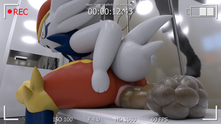anthro anus bench bodily_fluids butt camera desperation feces female fur genitals inside locker locker_room open_mouth pooping raised_tail scatplay solo surprised tail text white_body white_fur imlutio nintendo pokemon cynder_(cinderace) cinderace generation_8_pokemon lagomorph mammal pokemon_(species) 16:9 2021 3d_(artwork) digital_media_(artwork) hi_res widescreen