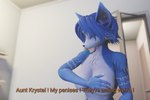 3:2 3d_(artwork) anthro bathroom canid canine countershading covered_breasts covering covering_self dialogue digital_media_(artwork) embarrassed female fox fur hi_res krystal_(star_fox) male male/female mammal nintendo nude radanon solo star_fox story warfare_krystal warfare_machine