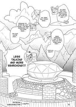 angel_island angry annoyed blush blush_lines bodily_fluids cloud cloudy_sky cross-popping_vein dialogue ellipsis exclamation_point forest forest_background humor male manga_style master_emerald mountain nature nature_background nervous nervous_smile nervous_sweat open_mouth open_smile plant shrine sky smile speech_bubble sweat text tree worried worried_face worried_look yelling yelling_at_another codyf0xx sega sonic_the_hedgehog_(series) knuckles_the_echidna miles_prower sonic_the_hedgehog canid canine echidna eulipotyphlan fox hedgehog mammal monotreme absurd_res comic digital_drawing_(artwork) digital_media_(artwork) end_page english_text hi_res monochrome