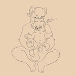 adult_on_child adult_on_toddler adult_on_young age_difference anthro bodily_fluids consent cum cum_inside duo genital_fluids male male/male young battler ashfox_(sh2fox) topaz_lareme_(battler) canid canine canis fox mammal wolf 1:1 hi_res sketch