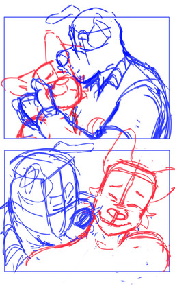 age_difference anthro blush clothing daddy_kink duo eyebrows eyes_closed fur hand_on_head kiss_on_forehead kissing kissing_neck male male_anthro mature_anthro mature_male shirt size_difference thick_eyebrows topwear p_rindustries chuck_(p_rindustries) will_(p_rindustries) canid canine canis dobermann domestic_cat domestic_dog felid feline felis mammal pinscher 2025 3:5 guide_lines hi_res sketch