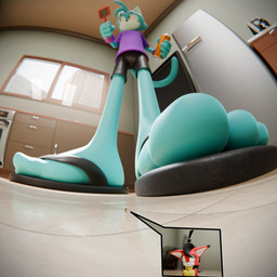 anthro clothing duo extreme_size_difference feet female flip_flops foot_fetish foot_focus footwear humanoid_feet low-angle_view male male/female micro plantigrade sandals shoes size_difference feetymcfoot leo_(feetymcfoot) 1:1 3d_(artwork) absurd_res digital_media_(artwork) hi_res