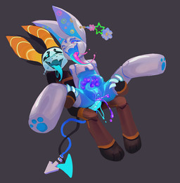 ambiguous_gender anthro anthro_on_anthro anthro_penetrated anthro_penetrating anthro_penetrating_anthro big_ears blue_penis blue_tongue blush bodily_fluids claws cum cum_inside dripping drooling duo ear_piercing ear_ring egg entwined_tails female female_penetrated from_behind_position frutiger_aero genital_fluids genitals holding_both_legs intersex intersex/intersex long_ears long_penis looking_pleasured machine male male/female male_penetrating male_penetrating_female mouse_cursor multicolored_tongue no_internal_organs on_lap one_eye_closed open_mouth open_smile oviposition ovipositor pawpads paws pear-shaped_figure penetration penis piercing ring_piercing saliva sex simple_background sitting smile spade_tail spread_legs spreading synthetic tail tail_coil tapering_penis tentacles tongue tongue_out translucent translucent_body vaginal vaginal_penetration vulva wide_hips wire_tail marineflames aero_(marineflames) zip_(marineflames) bat mammal robat robot andromorph_(lore)