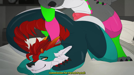 anal anal_orgasm anal_penetration anthro anthro_on_anthro anthro_penetrated anthro_penetrating anthro_penetrating_anthro balls bedroom bodily_fluids butt claws cum cum_in_ass cum_inside cum_while_penetrated duo ejaculation erection fur genital_fluids genitals hands-free horn knot knotted_penis male male/male male_penetrated male_penetrating male_penetrating_male moan nude open_mouth orgasm penetration penile penile_penetration penis penis_in_ass rough_sex sex teeth bellial_grotenbell forest_foxtail canid canine canis freakhound mammal wolf 16:9 animated hi_res huge_filesize long_playtime sound video widescreen