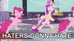 dancing duo female feral hair horn looking_at_viewer smile tail text unknown_artist friendship_is_magic hasbro haters_gonna_hate my_little_pony mythology pinkie_pie_(mlp) princess_cadance_(mlp) earth_pony equid equine horse mammal mythological_creature mythological_equine pony unicorn 16:9 2d_animation adobe_animate_(artwork) animated digital_media_(artwork) english_text grandfathered_content loop low_res motion_tweening short_playtime widescreen