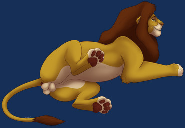 animal_genitalia anus balls feral fully_sheathed genitals looking_at_viewer male pawpads paws pose raised_leg sheath solo suggestive suggestive_pose heymayaart disney the_lion_king fan_character zilvus felid lion mammal pantherine absurd_res alpha_channel hi_res pinup