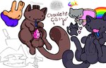 anus candy chocolate dessert duo food group male male/male trio nyan_cat_(copyright) nyan_cat pines domestic_cat felid feline felis mammal meme