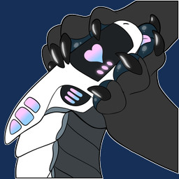 anthro black_body blep blush claws duo feet foot_fetish foot_on_face heart_eyes heart_symbol machine pawpads paws telegram_sticker tongue tongue_out white_body symrea android robot synth_(vader-san) 1:1 alpha_channel