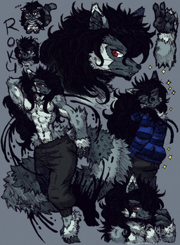 accessory anthro arm_tuft black_body black_fur black_fur_markings black_hair black_nose blue_clothing bottomwear chest_tuft chibi clothed clothing curly_hair dipstick_ears ear_markings elbow_tuft facial_hair facial_tuft fluffy fluffy_tail fur goatee grey_body grey_fur hair hair_accessory hoodie ink leg_tuft long_hair long_tail male markings multicolored_body multicolored_ears multicolored_fur neck_tuft oversized_bottomwear oversized_clothing oversized_pants pants red_background red_eyes simple_background smile solo sparkles tail topless topwear tuft waist_tuft white_body white_fur jwbash roku_(jwbash) lemur mammal primate ring-tailed_lemur strepsirrhine absurd_res hatching_(art) hi_res shaded sketch sketch_page