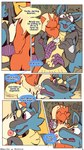 9:16 anthro blaziken breast_squish breasts breath clock comic db_(nasty-pink) dialogue duo english_text female ferdie_(nasty-pink) generation_3_pokemon generation_4_pokemon heart_symbol hi_res inside lucario male nasty-pink nintendo nipples otterjunk panting pokemon pokemon_(species) rubbing_chest speech_bubble spiral_eyes squish stopwatch text timer watch