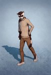2020 anthro brown_body brown_fur clothed clothing conditional_dnp digital_media_(artwork) domestic_ferret footwear fur hi_res male mammal mustelid musteline shoes solo titusw true_musteline weasel whiskers