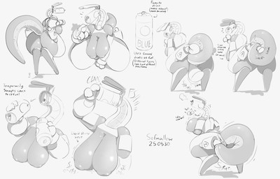anal anal_vore anthro behind_another between_breasts beverage_can big_butt breasts butt extreme_size_difference eyes_closed female front_view heart_symbol kneeling long_ears looking_back lying_on_breasts machine macro nipples raised_tail rear_view shrinking simple_background size_difference size_transformation sound_effects standing tail text thick_tail thick_thighs transformation vore white_background sofmallow robot 2025 absurd_res english_text hi_res monochrome signature