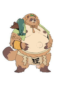 anthro belly big_belly brown_body kemono leaf looking_at_viewer male moobs nipples overweight overweight_male solo standing quanjiang blizzard_entertainment overwatch roadhog_(overwatch) tanuki_roadhog canid canine mammal raccoon_dog tanuki 2025 absurd_res hi_res