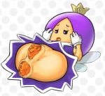 anal_prolapse anus clothing crown female genitals gloves hair handwear headgear leaf not_furry prolapse purple_eyes purple_hair pussy solo unknown_artist mario_bros nintendo super_mario_3d_world sprixie_princess fairy humanoid sprixie