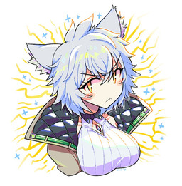 animal_ears blush breasts clothing coat eyelashes female gem_on_chest hair inner_ear_fluff looking_away medium_breasts solo topwear tuft white_hair yellow_eyes blushily nintendo xenoblade_(series) xenoblade_chronicles_3 na'el_(xenoblade) animal_humanoid cat_humanoid felid felid_humanoid feline feline_humanoid gormotti humanoid mammal mammal_humanoid 2024 bust_portrait digital_drawing_(artwork) digital_media_(artwork) portrait