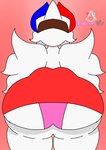 anthro bandage big_butt butt clothing female panties rear_view red_clothing solo underwear white_body wings novice_sfw nintendo pokemon elizabeth_(novice_sfw) generation_4_pokemon pokemon_(species) togekiss hi_res