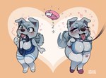 acting_like_a_dog animal_crossing anthro bimbofication breast_expansion breasts buppy canid canine canis clothed clothing collar control_collar expansion female heart_symbol hi_res intelligence_loss lip_expansion lips mammal nintendo short_stack solo thick_bottom_lip vaguecreature whitney_(animal_crossing) wolf