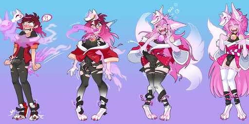 3_tails after_transformation ahegao ambiguous_gender anal anal_penetration balls_outline blue_background blush bodily_fluids bottomwear brown_hair bulge clothed clothing collar cum cum_in_clothing cum_through_clothing cumshot detailed_bulge ear_growth ejaculation erect_nipples erection erection_under_clothing expansion femboy flannel floating flying footwear genital_expansion genital_fluids genital_outline gradient_background group growth hair hair_growth human_to_humanoid interrobang legwear long_hair looking_pleasured male male/ambiguous male_human male_humanoid mid_transformation multi_tail nervous nipple_piercing nipples open_mouth oral oral_penetration pants paw_transformation paws penetration penis_expansion penis_outline piercing pink_hair possession purple_background red_eyes shirt shocked shoes short_hair simple_background skimpy sneakers species_transformation standing surprised tail tail_growth tenting thick_thighs thigh_expansion thigh_highs topwear transformation transformation_sequence trio wet wet_clothing glowbat animal_humanoid canid canid_humanoid canine canine_humanoid fox fox_humanoid fox_spirit ghost human humanoid mammal mammal_humanoid spirit 2025 digital_media_(artwork) hi_res sequence