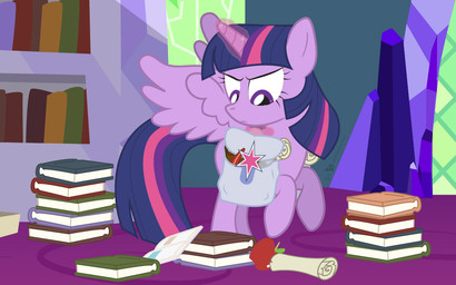 apple book bookshelf feathered_wings feathers female feral food fruit fur furniture hair horn loose_feather magic multicolored_hair plant purple_body purple_eyes purple_feathers purple_fur purple_hair quill scroll solo two_tone_hair wings dm29 friendship_is_magic hasbro my_little_pony mythology twilight_sparkle_(mlp) equid equine mammal mythological_creature mythological_equine winged_unicorn 16:10 2014 widescreen