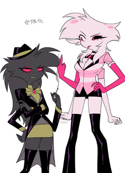 4_arms big_breasts breasts cigarette clothed clothing crossgender female gesture hand_gesture holding_cigarette holding_object middle_finger mtf_crossgender multi_arm multi_limb simple_background solo text tongue tongue_out white_background enaic31 hazbin_hotel hellaverse angel_dust arackniss_(hazbin_hotel) arachnid arthropod demon humanoid spider absurd_res hi_res japanese_text sibling_(lore) sister_(lore) sisters_(lore)