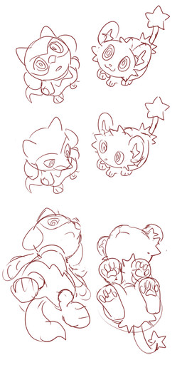 ambiguous_gender biped closed_smile duo feral fur high-angle_view looking_down looking_up low-angle_view mouth_closed open_mouth open_smile pawpads paws pupils smile standing tail flavia-elric nintendo pokemon derek_(flavia-elric) shen_(flavia-elric) generation_4_pokemon pokemon_(species) riolu shinx 2025 absurd_res hi_res male_(lore)