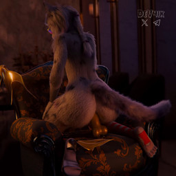4_toes anal anal_masturbation anal_penetration anthro anthro_penetrated anus armchair breasts butt butt_focus chair clothing dildo dildo_in_ass dildo_insertion dildo_sitting evening eyewear feet female female_penetrated fluffy fluffy_tail footwear fur furniture genitals glasses grey_body grey_fur hair high_heels knock-kneed legwear long_hair masturbation night object_in_ass penetration pose riding_dildo sex_toy sex_toy_in_ass sex_toy_insertion shoes sitting slim solo sound_effects spread_legs spreading stockings tail toes toying_self dev4ik golden_week kitty_lynxley felid feline lynx mammal 1:1 3d_(artwork) 3d_animation animated digital_media_(artwork) hi_res pinup short_playtime sound video voice_acted