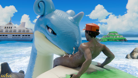 beach bestiality bodily_fluids cum cum_on_face cum_on_self duo ejaculation fellatio female feral genital_fluids interspecies larger_female male male/female nude_male oral outside oversized_oral penile sea seaside sex sitting size_difference smaller_human smaller_male sweat water oofoe nintendo pokemon red_(pokemon) generation_1_pokemon human lapras mammal pokemon_(species) 16:9 3d_(artwork) 4k absurd_res blender_(artwork) blender_cycles_(artwork) digital_media_(artwork) hi_res widescreen