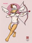 anthro barely_visible_genitalia barely_visible_penis briefs bulge clothing cupid's_arrow feet flaccid genitals holidays male penis pink_briefs pink_clothing pink_underwear solo tongue tongue_out underwear fudatsu valentine's_day modjo anatid anseriform avian bird duck 3:4 absurd_res hi_res