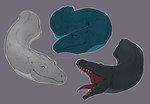 black_body blue_body female feral grey_body group male open_mouth smooth_skin teeth teeth_showing tongue tongue_out flamingtitania mythology luna_(vulumar) solis_(vulumar) tinath_(vulumar) dragon mythological_creature mythological_scalie scalie headshot_portrait icon portrait brother_(lore) brother_and_sister_(lore) brothers_(lore) sibling_(lore) sister_(lore)