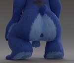 anthro anus balls blue_body blue_fur butt butt_focus fur genitals male rear_view short_tail solo tail no-name-no-problem disney lilo_and_stitch stitch_(lilo_and_stitch) alien experiment_(lilo_and_stitch) 3d_(artwork) blender_(artwork) digital_media_(artwork) hi_res