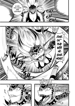 anthro bikini bikini_top breasts cleavage clothed clothing collar evolved_raptora fancomic female fight horn laugh long_ears monster_girl_(genre) sharp_teeth smug_grin solo swimwear teeth two-piece_swimsuit saizuart one-punch_man one_(manga) raptora animal_humanoid humanoid lizard_humanoid monster reptile reptile_humanoid scalie scalie_humanoid hi_res