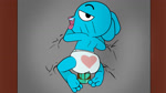 anthro clothed clothing coprophilic_intercourse diaper feces male scatplay solo unclean_diaper used_diaper wearing_diaper young tirildraws_(artist) cartoon_network the_amazing_world_of_gumball gumball_watterson domestic_cat felid feline felis mammal animated hi_res no_sound webm