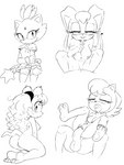 anthro balls breasts butt female genitals group male male/female nipples penetration penis pussy sex vaginal vaginal_penetration tenshigarden archie_comics sega sonic_the_hedgehog_(archie) sonic_the_hedgehog_(comics) sonic_the_hedgehog_(series) blaze_the_cat mina_mongoose sally_acorn vanilla_the_rabbit chipmunk domestic_cat felid feline felis ground_squirrel herpestid lagomorph leporid mammal mongoose rabbit rodent sciurid absurd_res hi_res monochrome